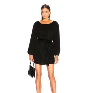 Retrofete Grace Dress Black Sequin